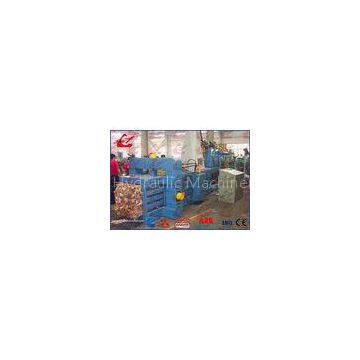 Waste Newspaper Baler Hydraulic Baling Machine , 22kw Horizontal Cardboard Baler