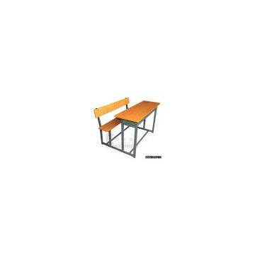 student desk &chair, double student desk and chair, desk and chair, school furniture