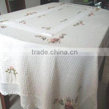 100% Polyster White Hotel Table Cloth and Chair Cover photo-3