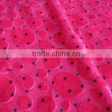 Two Way Stretch Printed 100% Polyester Velvet--For Furnishing