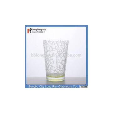 LongRun 469ml Big Capacity Fancy Drinking Water Glass Cup Tableware Glass Glass Home Use