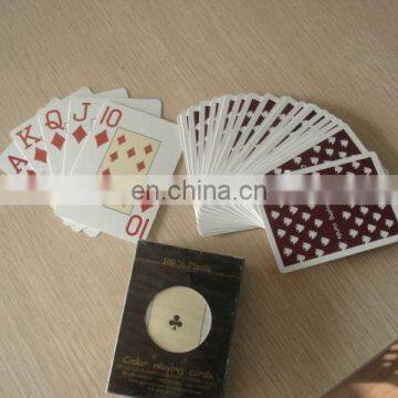 Washable 100% plastic playing cards