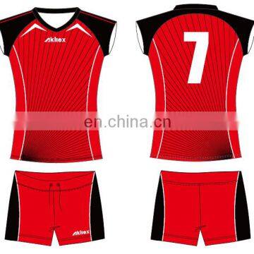 latest fashion cool dry sublimation volleyball jersey