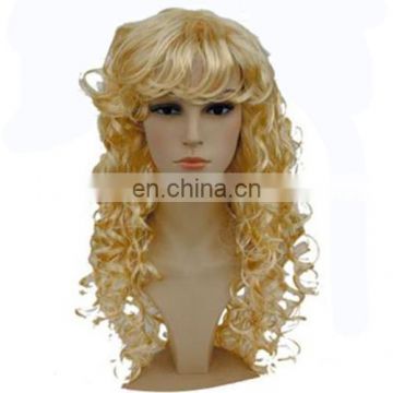 MPW-0496 halloween carnival party sexy lady long curly blond wig