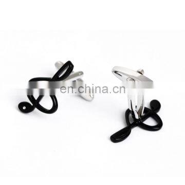 Music Note Symbol Black Cufflinks photo-4