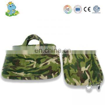 OEM service top quality lightweight camo plush computer bag