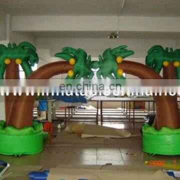 cheap inflatable arch for sale with palm tree