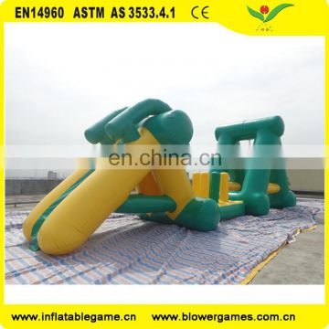 Inflatable Beach Water Park Floating Slides Games For Sale