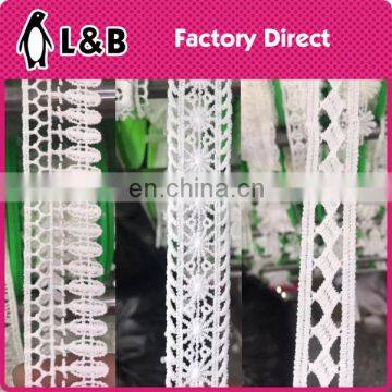 2017 wholesale high quality lace trim border embroidered chemical fabric trim