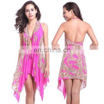 Stretch Mesh Magic infinite Mature Women Sexy transparent Party dress