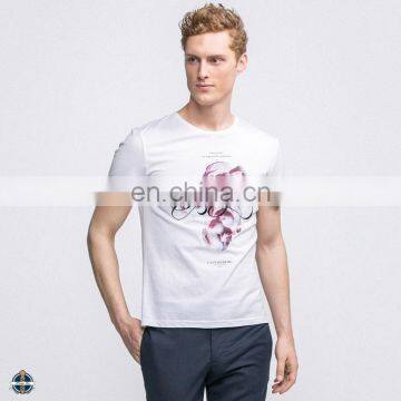 T-MT519 Clothing Manufacturers Fashion Men White Custom T Shirt Printing