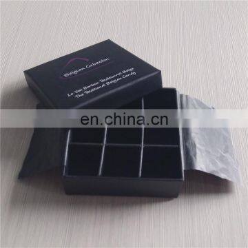 Cheap small chocolate paper box with surface CMYK printing logo decoration