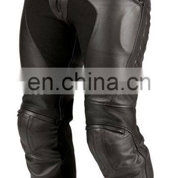 Biker Leather Pants - Classic Fitted Leather Biker Pant - Mens Chaps Style Biker Leather Pant