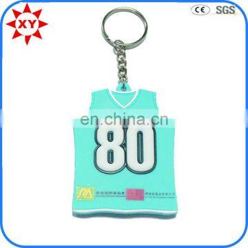 Sale custom pvc keychain with polo shirt logo