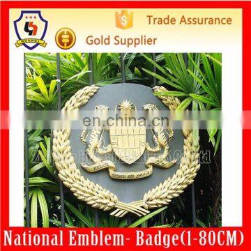 new arrival coat of arms, custom metal plate, cheap produce metal emblem (HH-emblem-103)