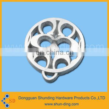 customized metal zinc alloy die casting hollow round pendant tags