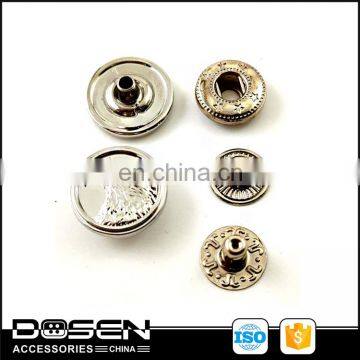 Custom Made Spring Fastening Famous Brand Logo Clothing Snaps Metal Snap Button for Denim Blazers Suit Coat Leather Jacket Bag photo-2