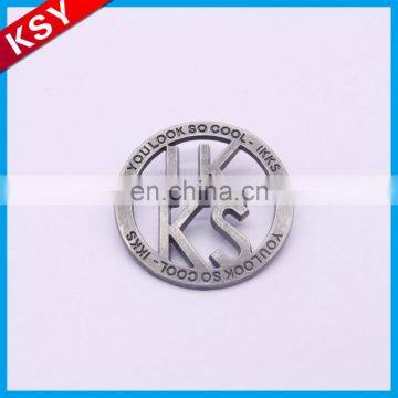 Fashionable Fine Workmanship Metal Emboss Rubber Tags Jeans Labels For Clothing