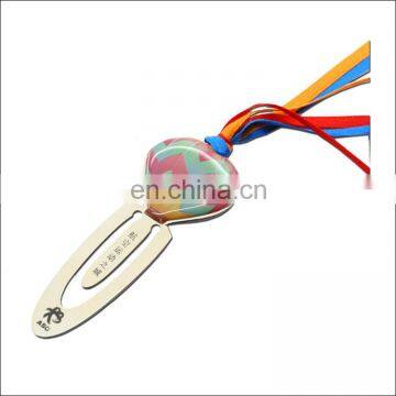 Glue Sticker Color Ribbons Tassel Brief Paragraph Metal Customized Gift Promotional Bookmark photo-3