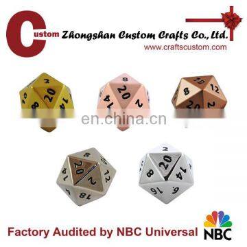 Top Sell popular metal color custom Dice craft