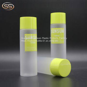 Frosted pet plastic bottle for cosmetic water use