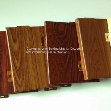 2.0mm Profiled Aluminum Veneer 3d Wood Grain Billboard photo-2