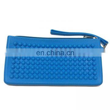 Silicone Zip Pouch Wallets Coin Purse Bags Pencil Case Gifts Box Women Travelling Pouch photo-2