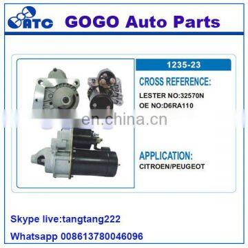 32570N 12v Starter Motor for CITROEN/PEUGEOT OEM 101260 LRS01569 D6RA110