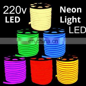 2835 SMD 220V Warm White Flexible Neon LED Strip Double Side Neon Tube Light photo-7
