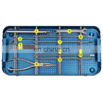 China Manufacture Medical Interlocking Nail Removal Set Orthopedic Surgical Intramedually Nail Instruments photo-2
