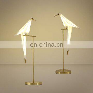 Guangdong Hotel Decoration Bird Shade Led Table Lights Bedside Lamp photo-7