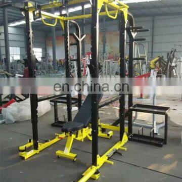 Professional Multi Functional Weight Lifting Training Smith Machine Power Cage Squat Rack Benches Press Power Rack PS14