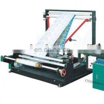 triangle Film folding machine Roll to Roll to make opp bag