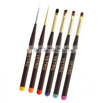 New Design Wooden Nails Polish Drawing Brush Nail Art Tools Painting Pen Nail Liner Brush For Beauty