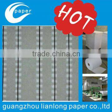 new arrive high-quality Lianlong brand embossing watermark security paper with visible/invisible fibers