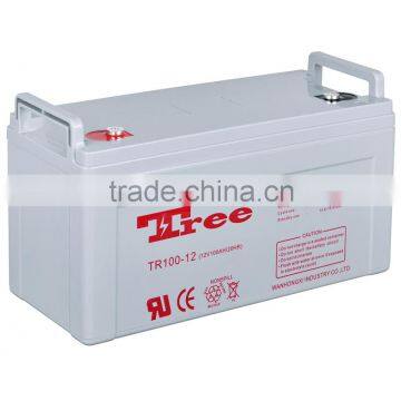 Rechargeable street solar battery 12v 100ah sla battery