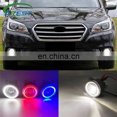 2 Functions For Subaru Legacy GT 2013 - 2016 Auto LED DRL Daytime Running Light Car Angel Eyes Fog Lamp Foglight