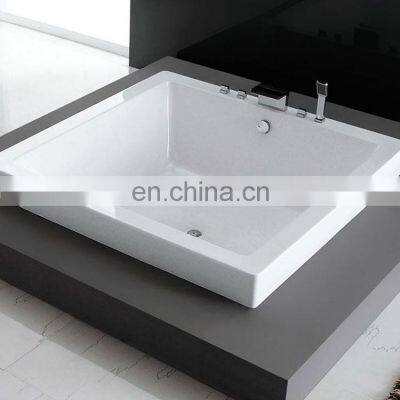 Proway Bathtub DP-8015 in Whirlpool Walk in Black Stone Bathtub, Bathroom Heart Bathtub