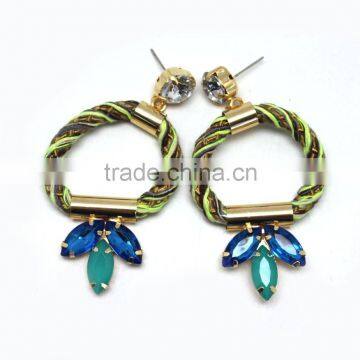 Latest Design Popular Fashion African Beads Jewelry Set Handmade Indian Jewelry Necklace and Earring Bracelet Set photo-2