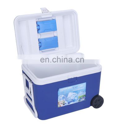 2021 Gint Wholesale  large golf Portable Plastic cooler box for outdoor Promotion trolley Ice box Custom  wheeled