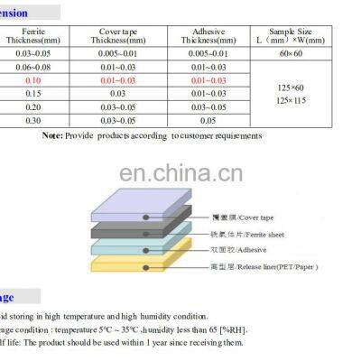 Flexible Ferrite Sheet Magnetic Mn-Zn Ferrite photo-5