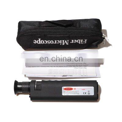 Fiber Optic Inspection Microscope 400x LED Illumination Handheld Anti Slip Rubber SC/LC/FC Connection Fiber Microscope photo-5