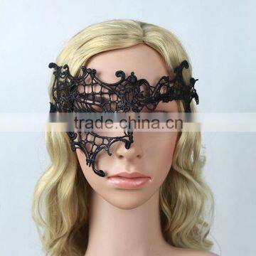 Handmade Design Women Dance Black Half Face Monocular Hollow Sexy Mask photo-2
