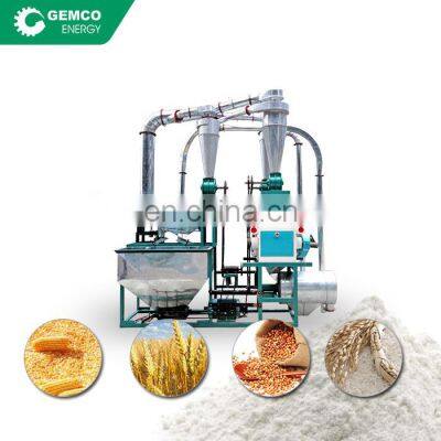 Factory price small scale rice maize corn wheat flour milling grinding equipment mini small flour mill plant