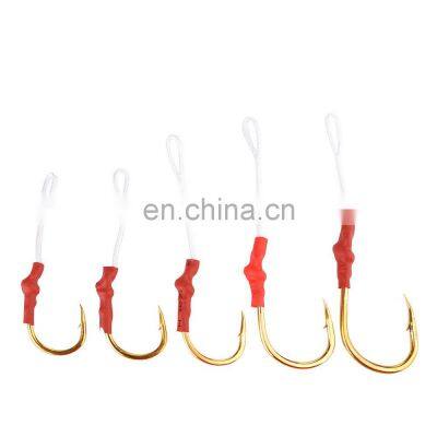 Tuna hook with steel wire rope boat hook 2 pieces in a box Carbon steel material