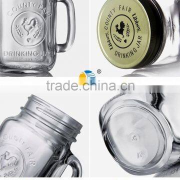 Glass Mason Jar With Metal Lid Wholesale