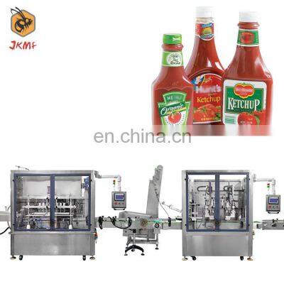 JKMF Professional Liquid Filling Machine Supplier Tomato Ketchup Sauce Jar Filling Machine Tomato Paste Bottle Filling Machine