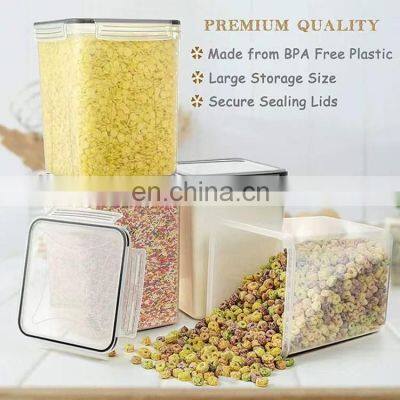 4 Pack 5.2L Airtight Food Storage Containers BPA Free Pantry Organization Kitchen Plastic Containers photo-2