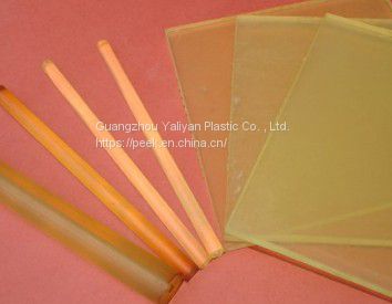 Polyurethane Rods PU Sheet/PU Rod/PU Board with Yellow Color