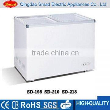 218L 220-240V 50HZ/ 110V 60HZ sliding glass door freezer display